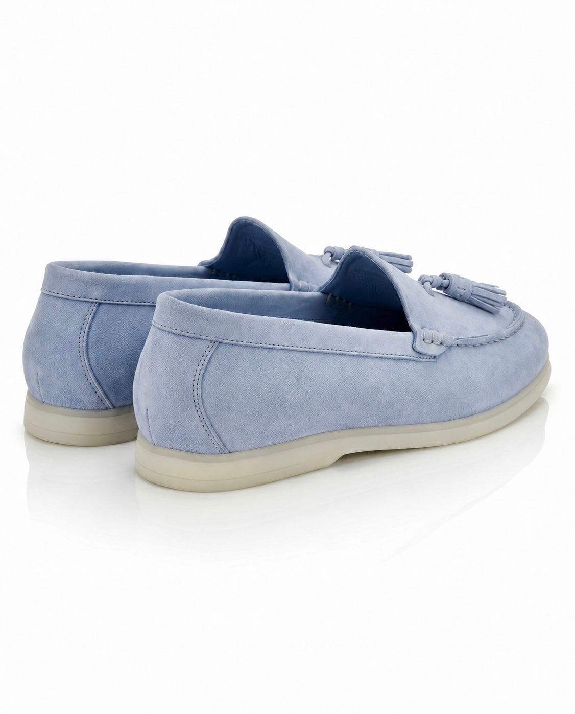 The Milano Tassel Loafer | Riviera Blue Suede Leather