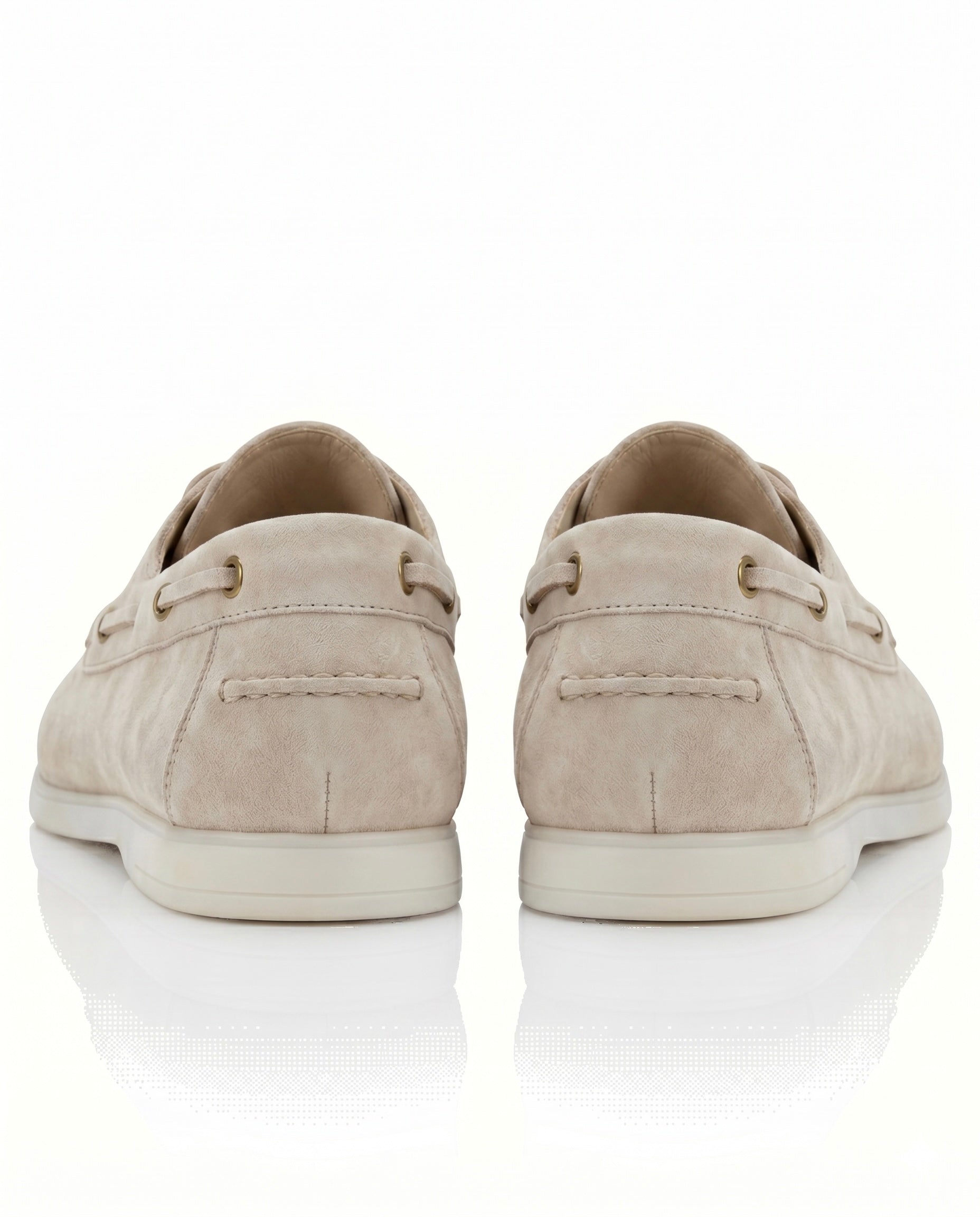 The Roma Boat Shoes | Sand Suede Leather