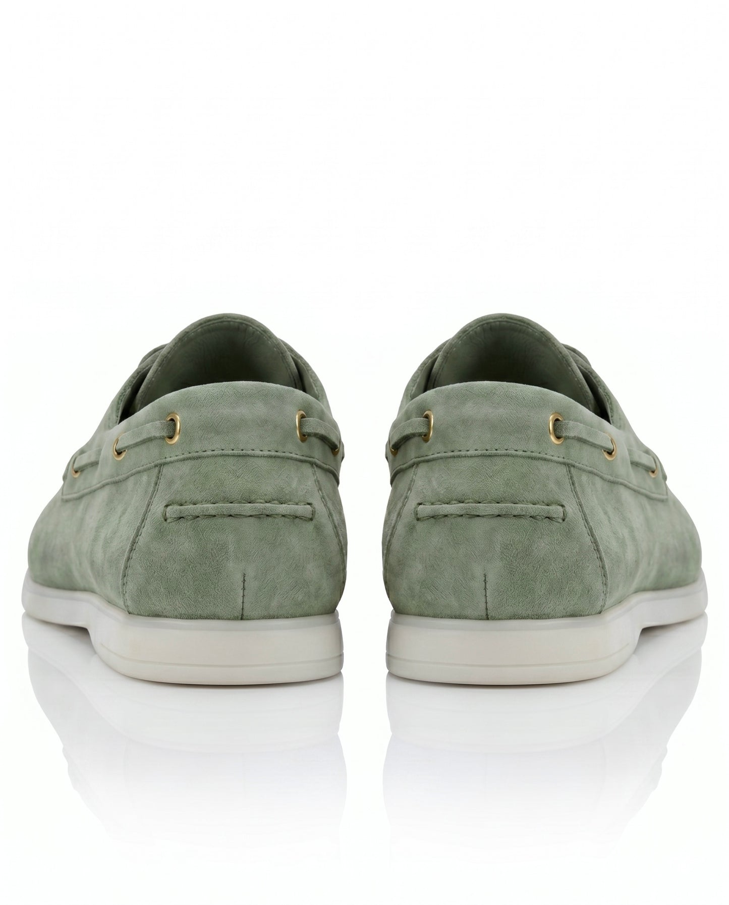 The Roma Boat Shoes | Tuscan Olive Suede Leather