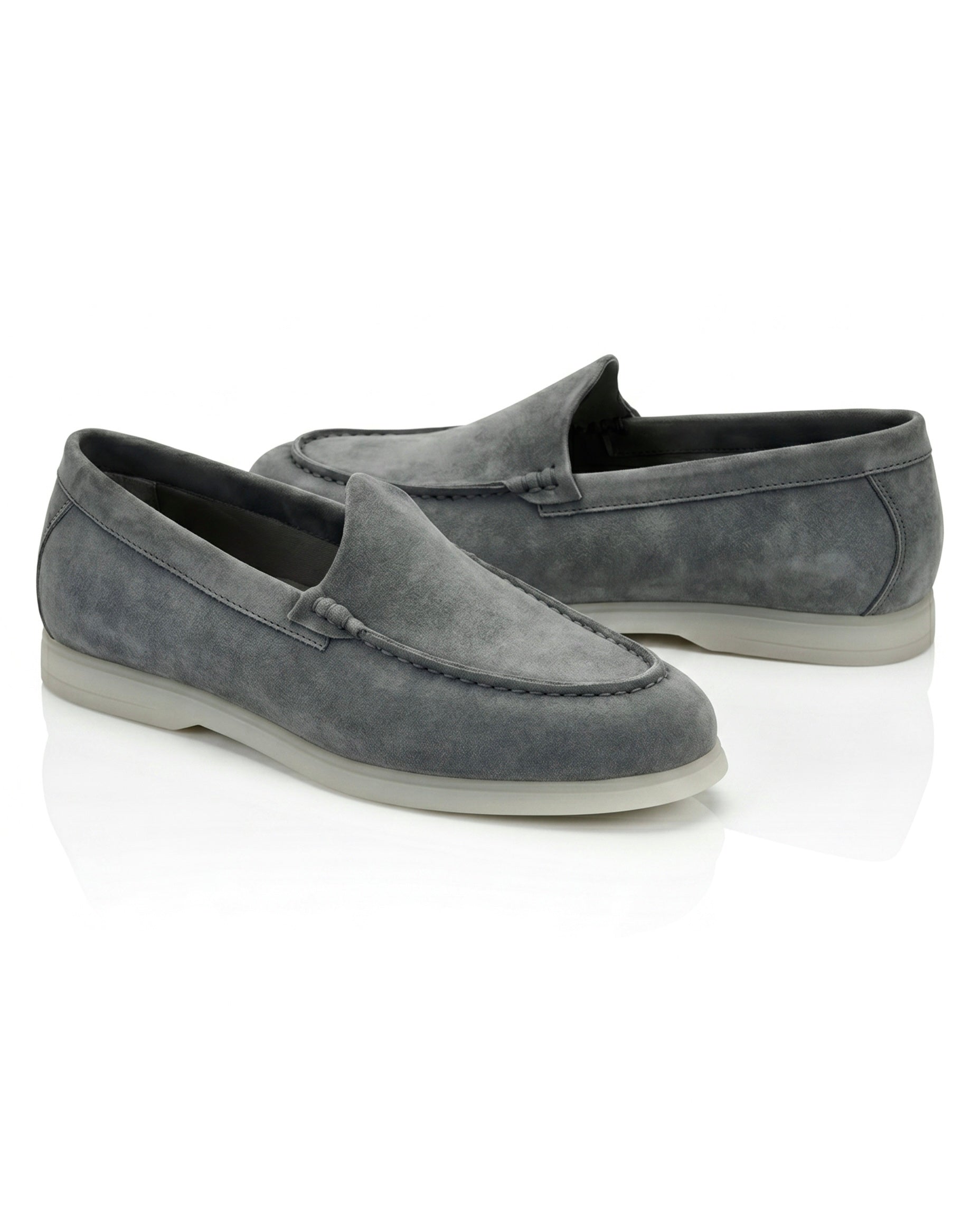 The Signore Loafer | Slate Grey Suede Leather
