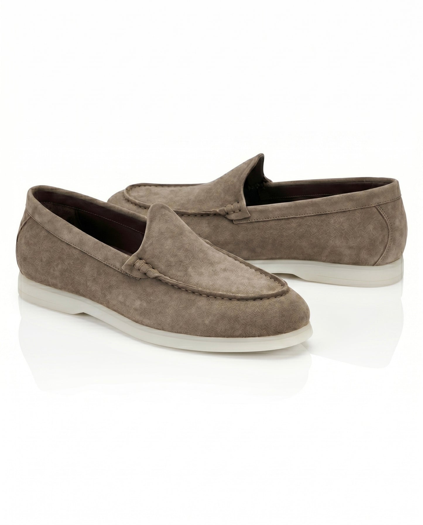 The Signore Loafer | Taupe Suede Leather