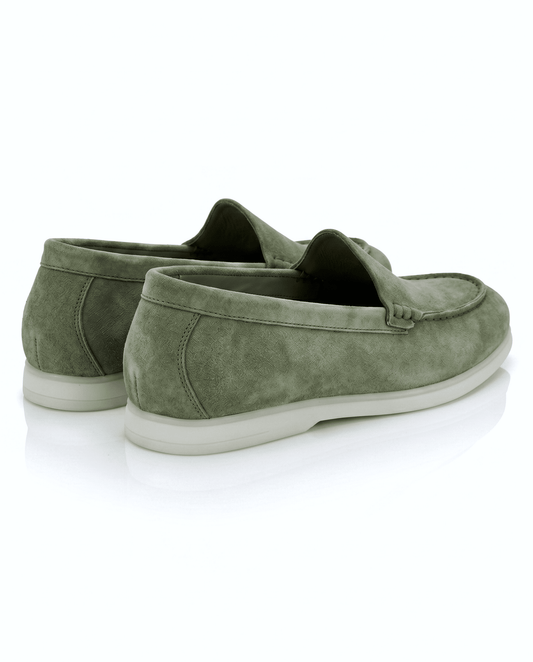 The Signore Loafer | Tuscan Olive Suede Leather