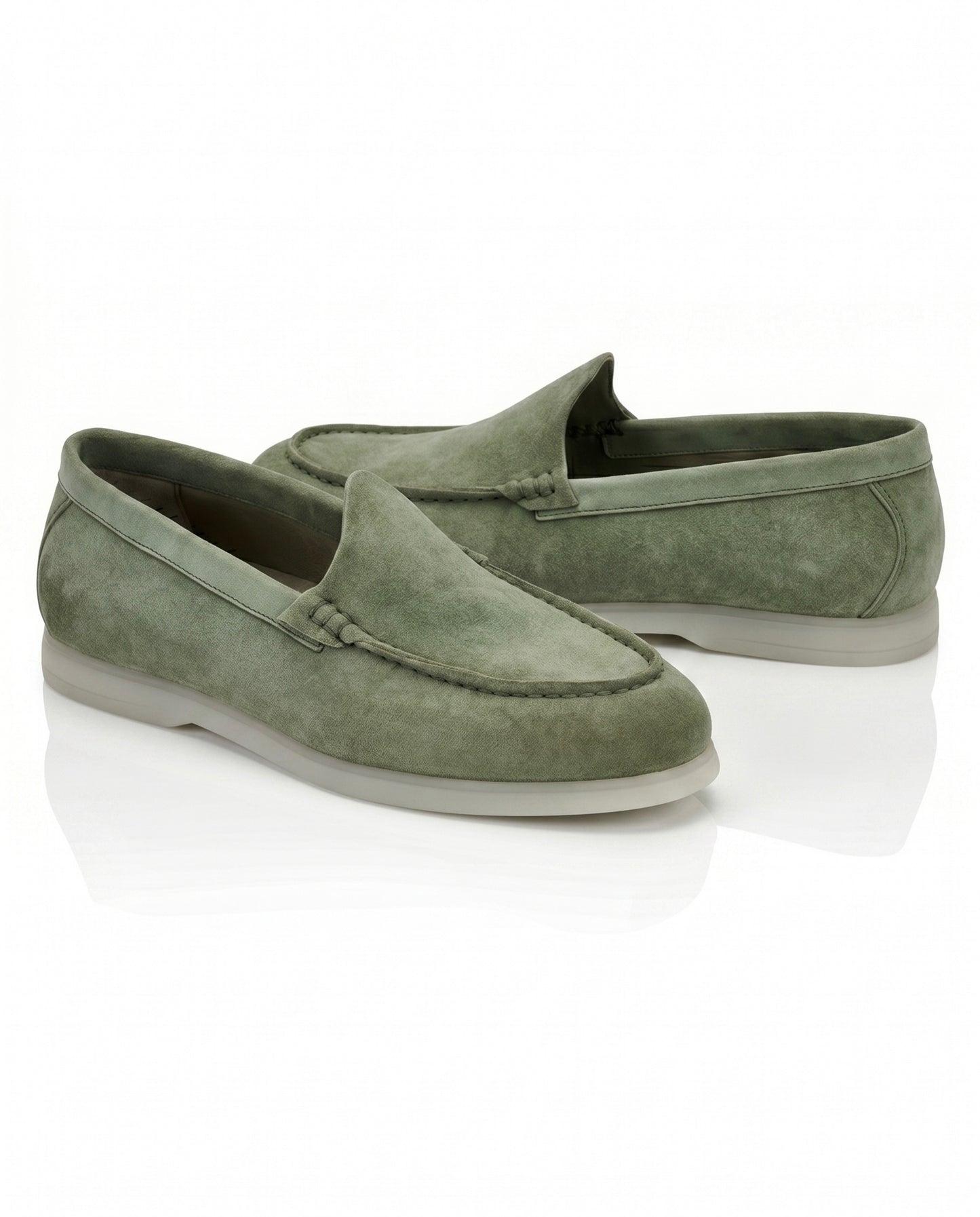 The Signore Loafer | Tuscan Olive Suede Leather