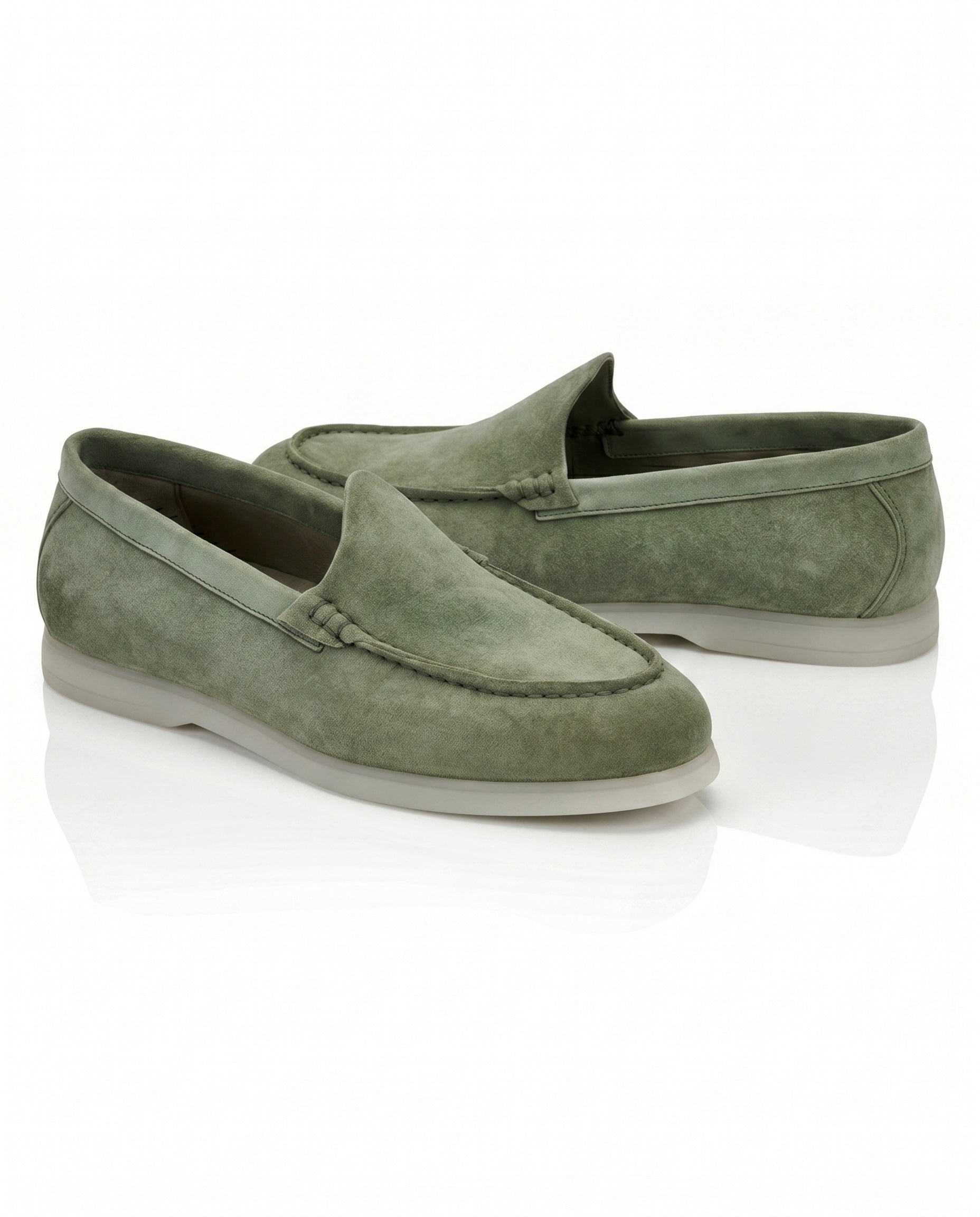 The Signore Loafer | Tuscan Olive Suede Leather