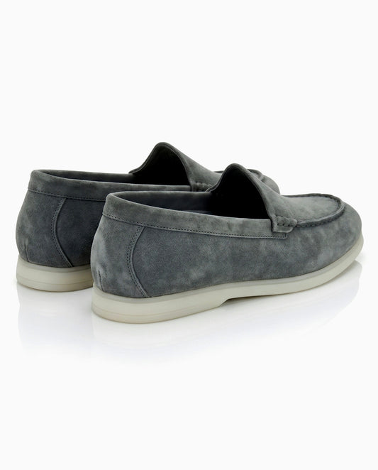 The Signore Loafer | Slate Grey Suede Leather