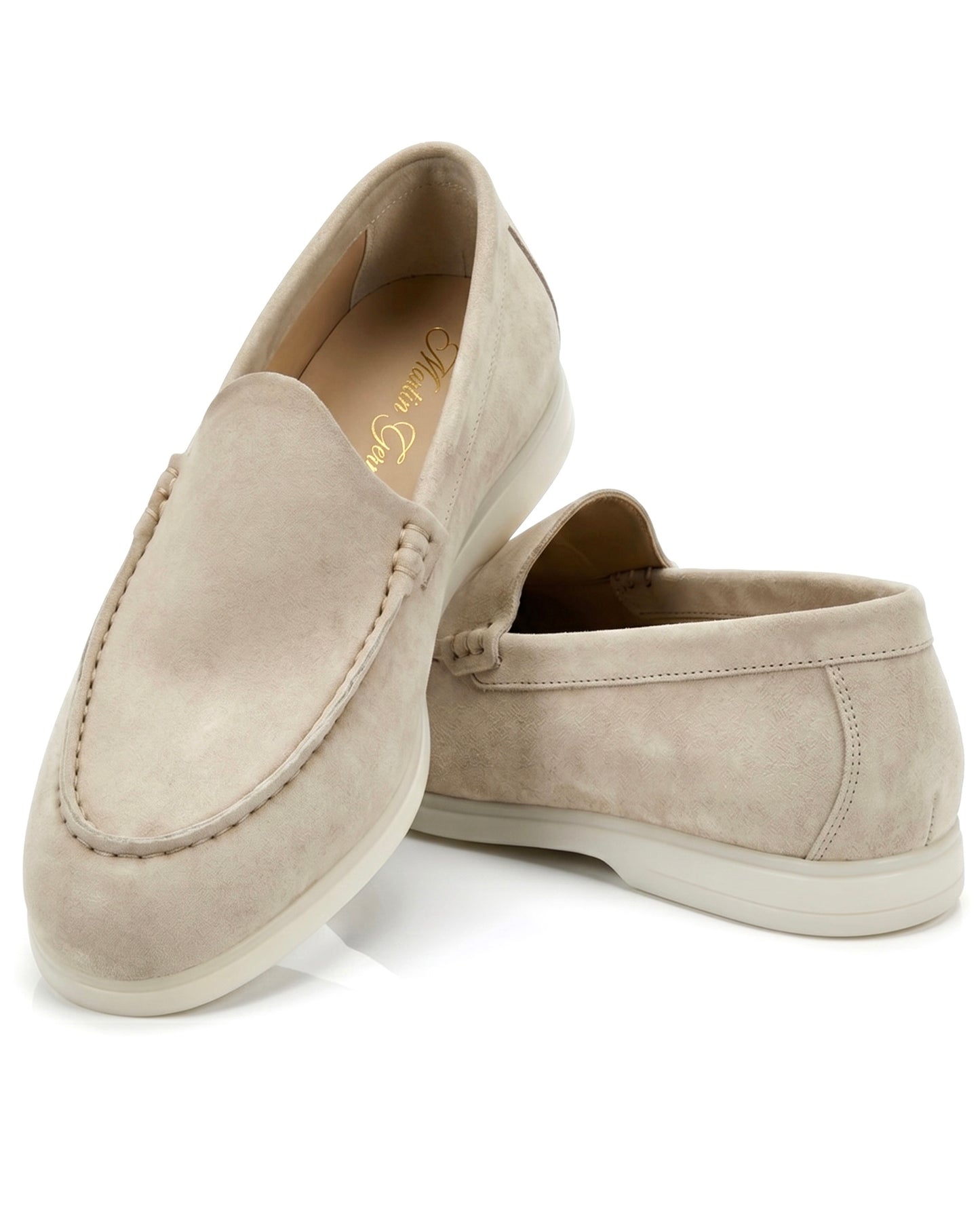 The Signore Loafer | Sand Suede Leather