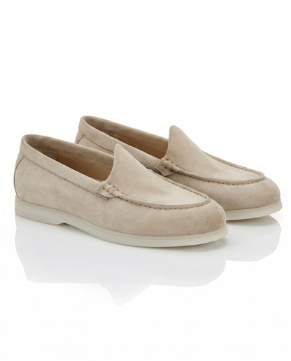 The Signore Loafer | Sand Suede Leather