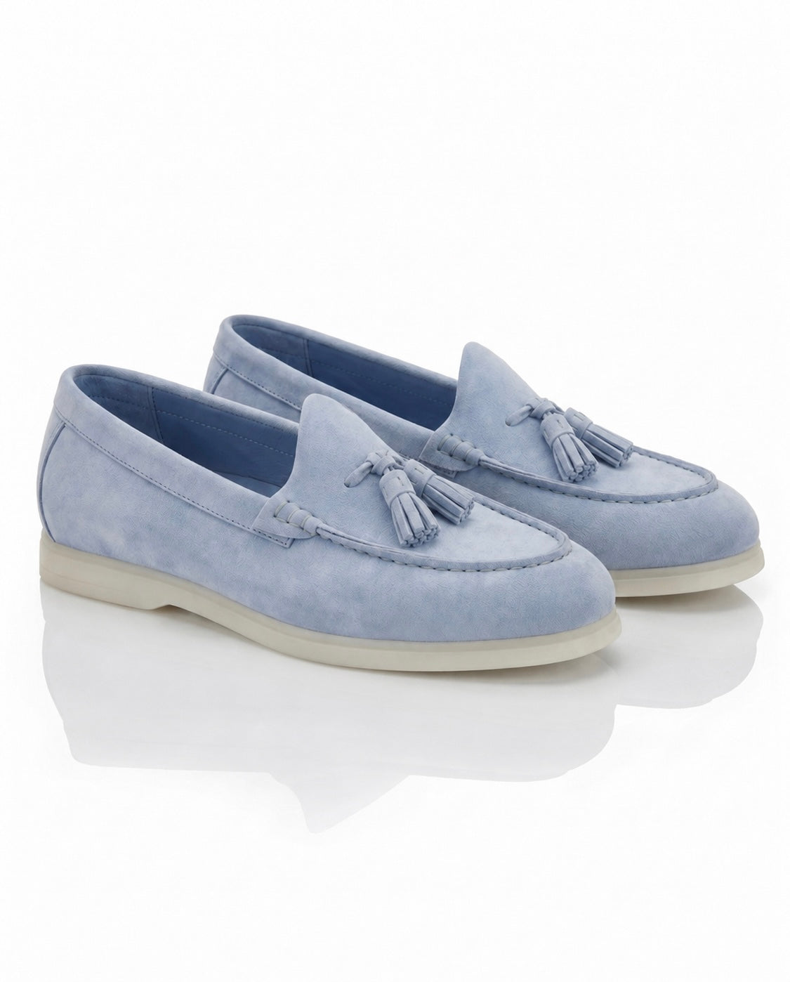 The Milano Tassel Loafer | Riviera Blue Suede Leather