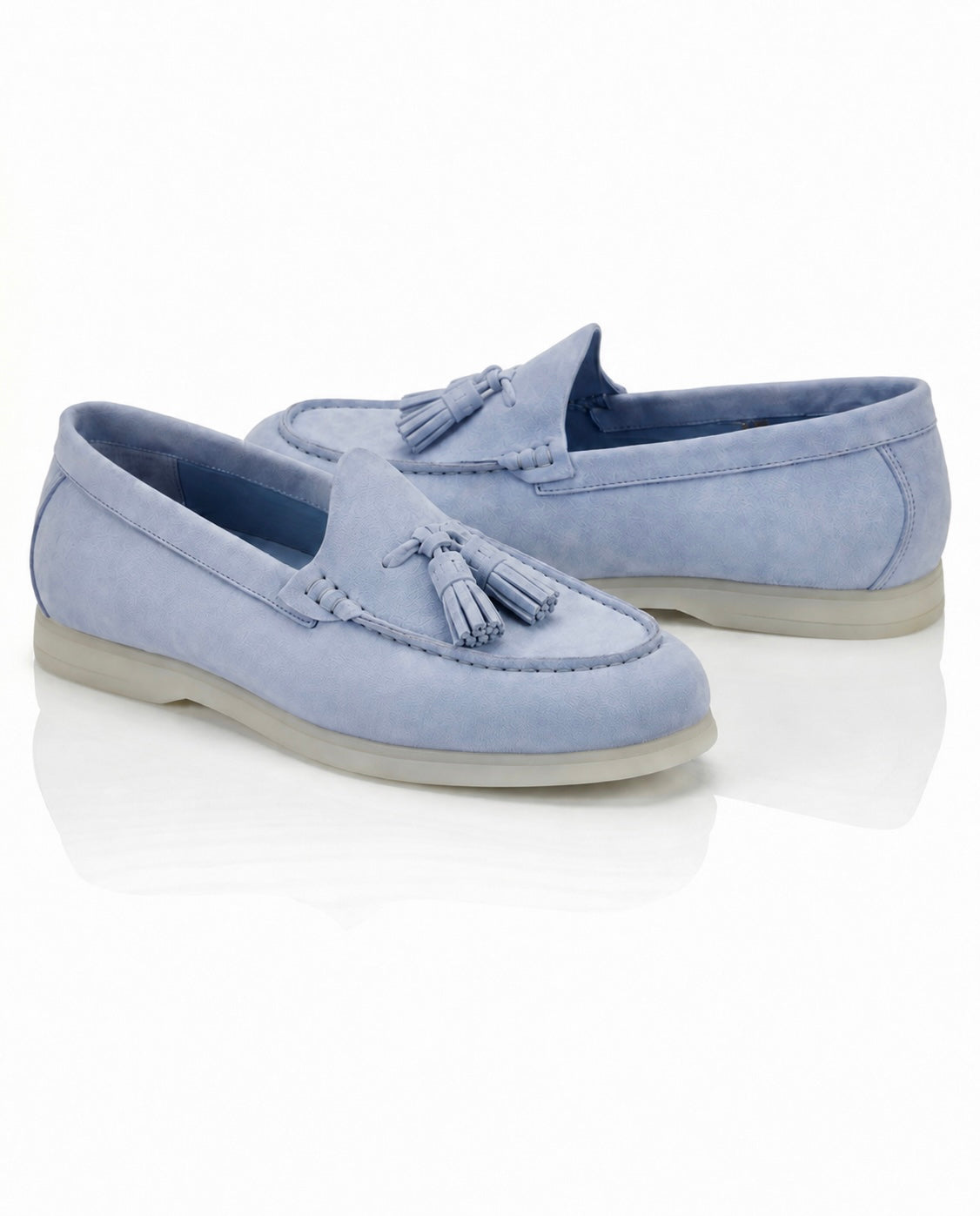 The Milano Tassel Loafer | Riviera Blue Suede Leather