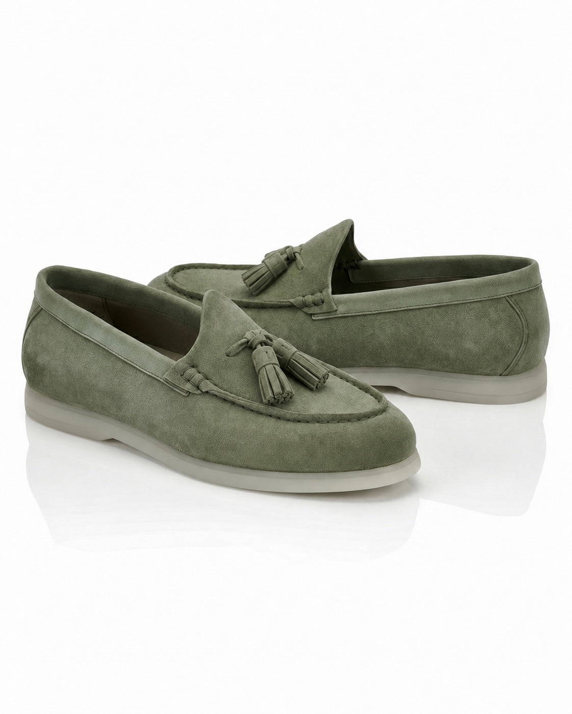 The Milano Tassel Loafer | Tuscan Olive Suede Leather