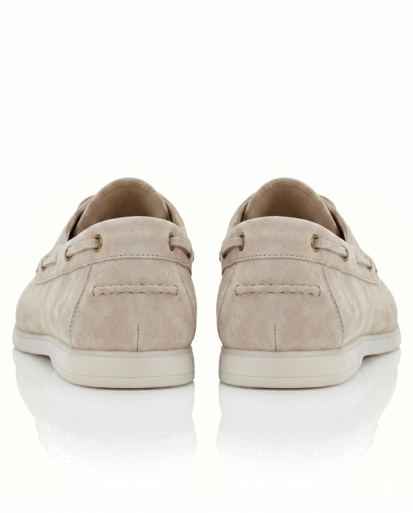 The Roma Boat Shoes | Sand Suede Leather