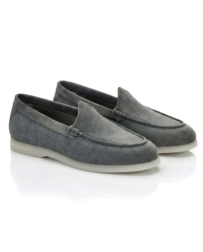 The Signore Loafer | Slate Grey Suede Leather