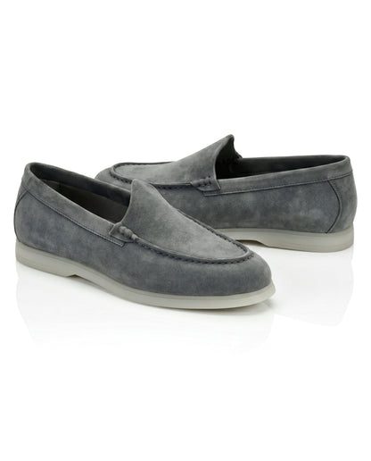 The Signore Loafer | Slate Grey Suede Leather