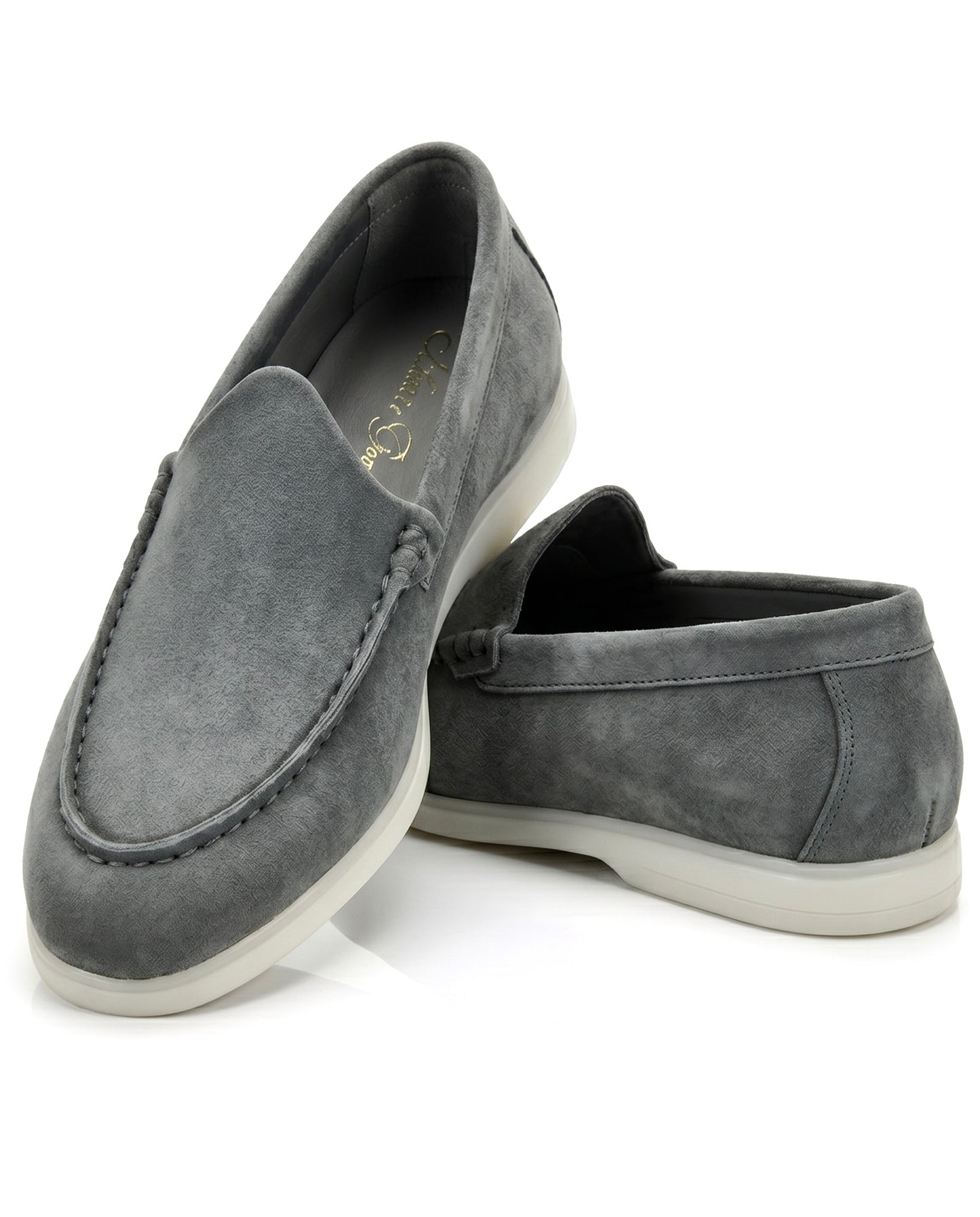 The Signore Loafer | Slate Grey Suede Leather
