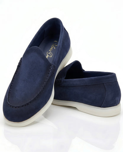 The Signore Loafer | Marine Blue Suede Leather