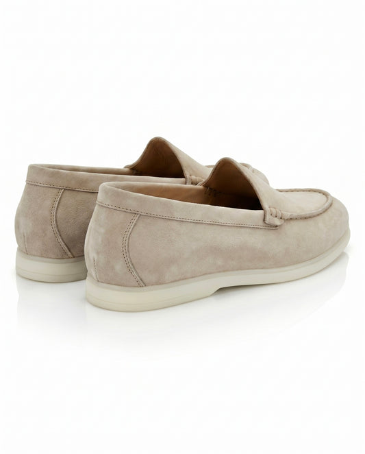 The Signore Loafer | Sand Suede Leather