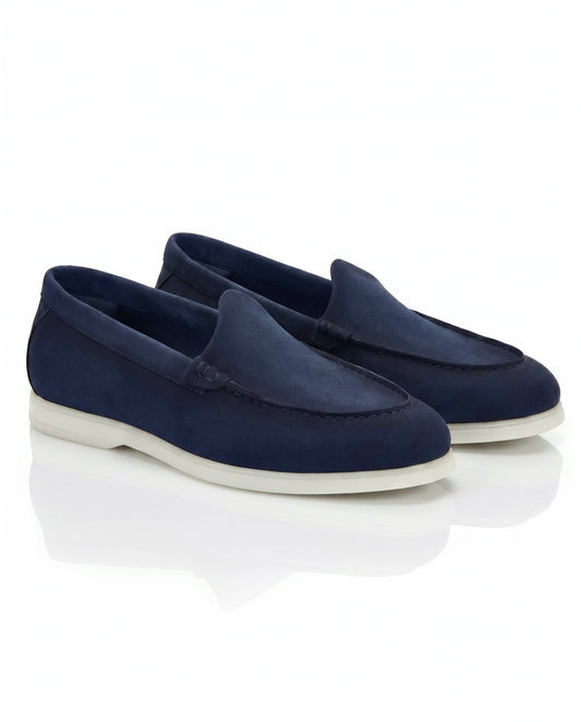 The Signore Loafer | Marine Blue Suede Leather