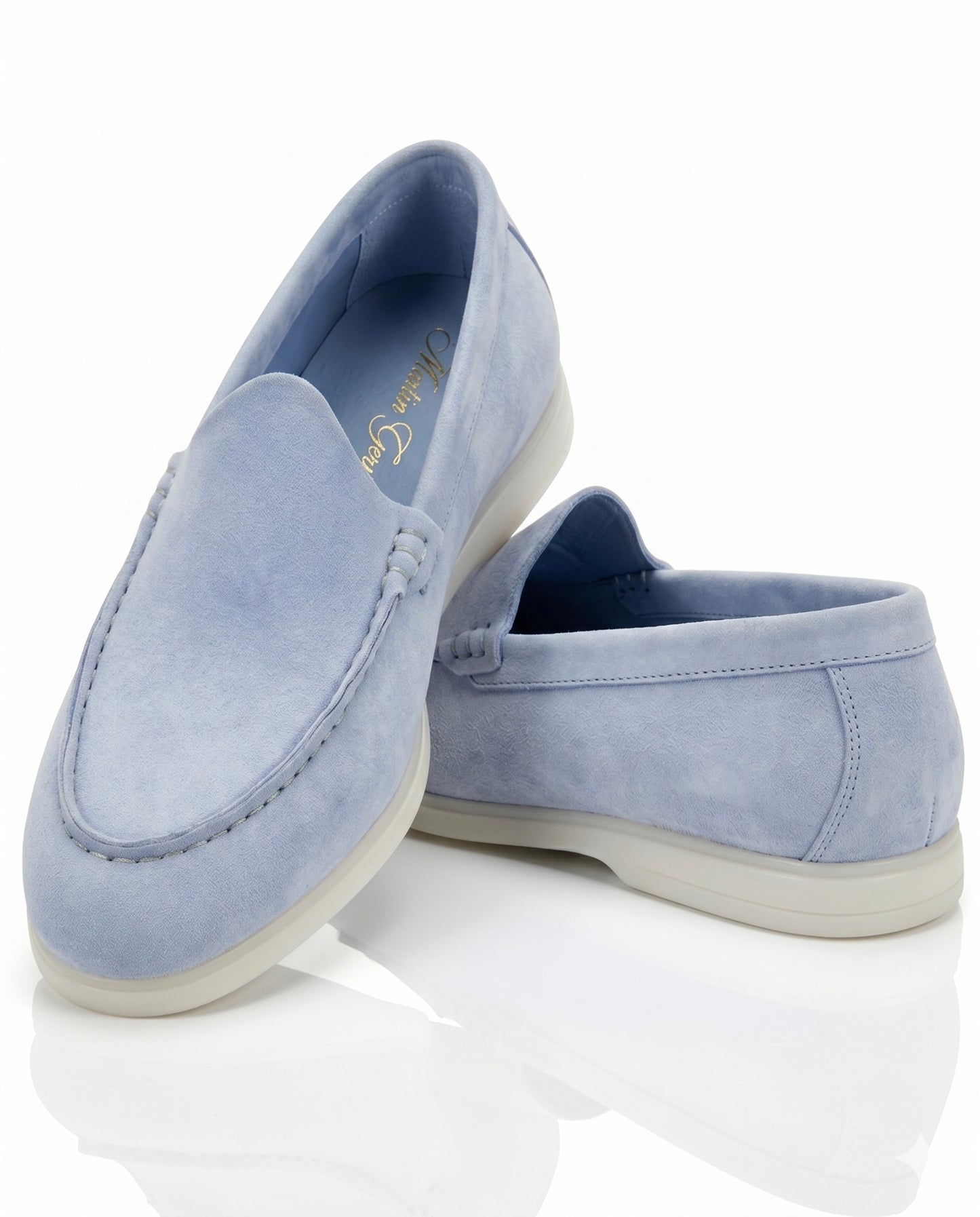 The Signore Loafer | Riviera Blue Suede Leather