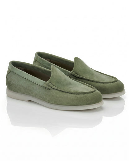 The Signore Loafer | Tuscan Olive Suede Leather