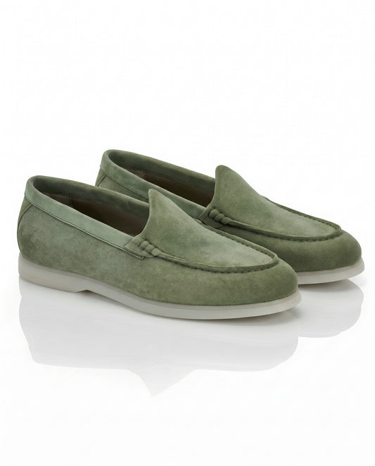 The Signore Loafer | Tuscan Olive Suede Leather