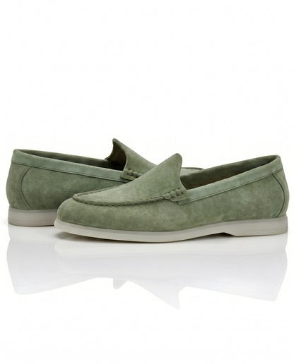 The Signore Loafer | Tuscan Olive Suede Leather
