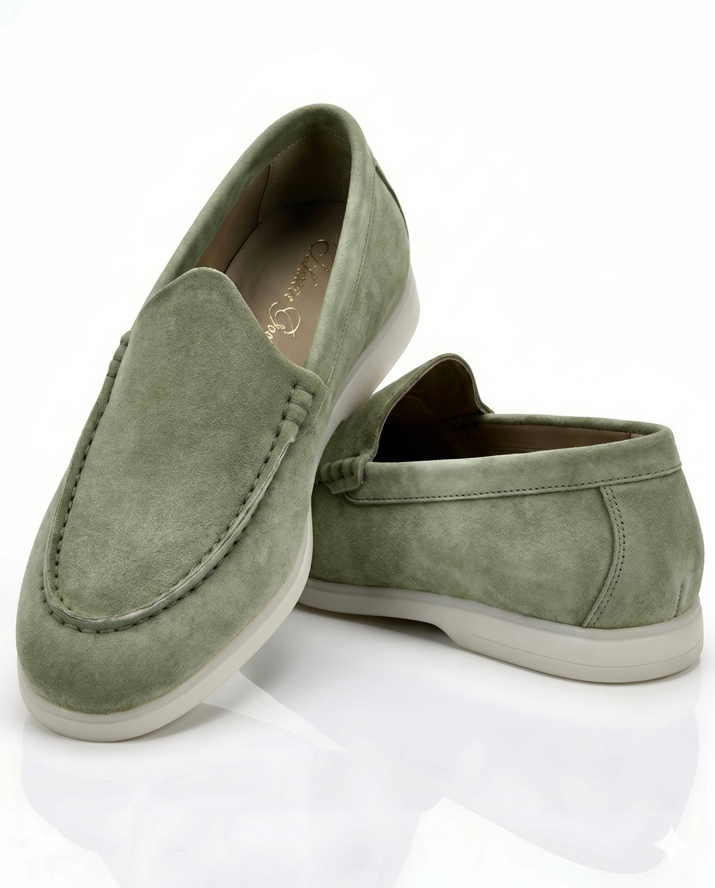 The Signore Loafer | Tuscan Olive Suede Leather