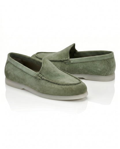 The Signore Loafer | Tuscan Olive Suede Leather