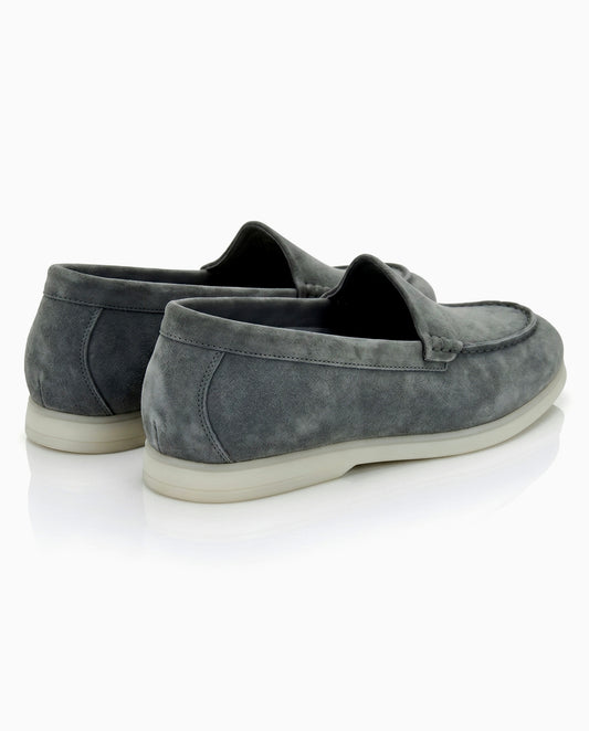 The Signore Loafer | Slate Grey Suede Leather