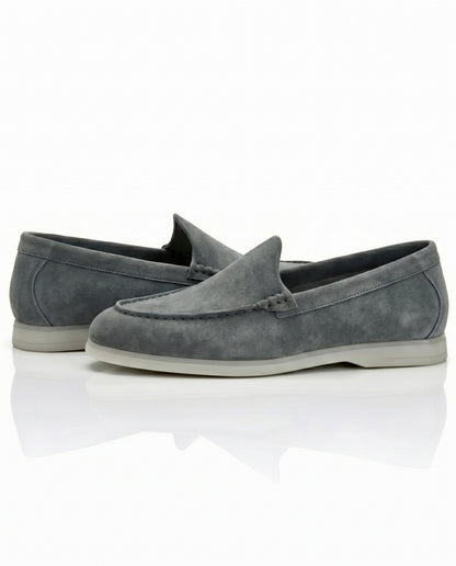 The Signore Loafer | Slate Grey Suede Leather
